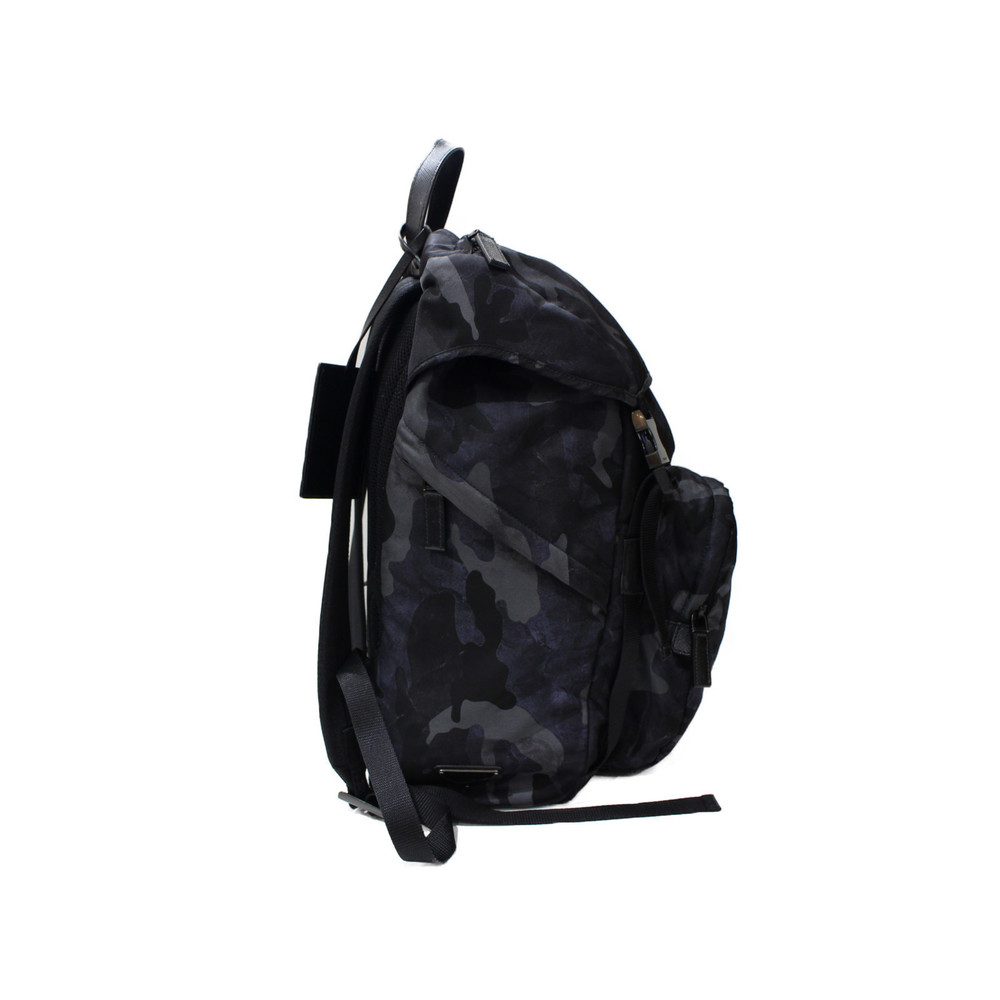 Prada Rucksack Backpack Gray Blue Camouflage Nylon - image 3